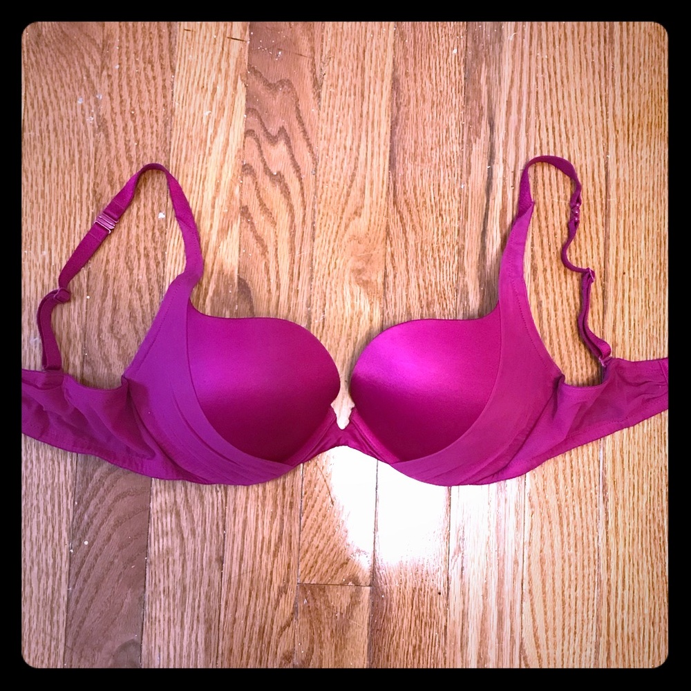 Deep V Hot Pink Push Up Bra - Victoria’s Secret